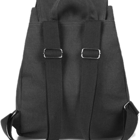 Women Canvas Backpack Purse Small Casual Daypack Multi-Pocket Travel Bag main image 9
